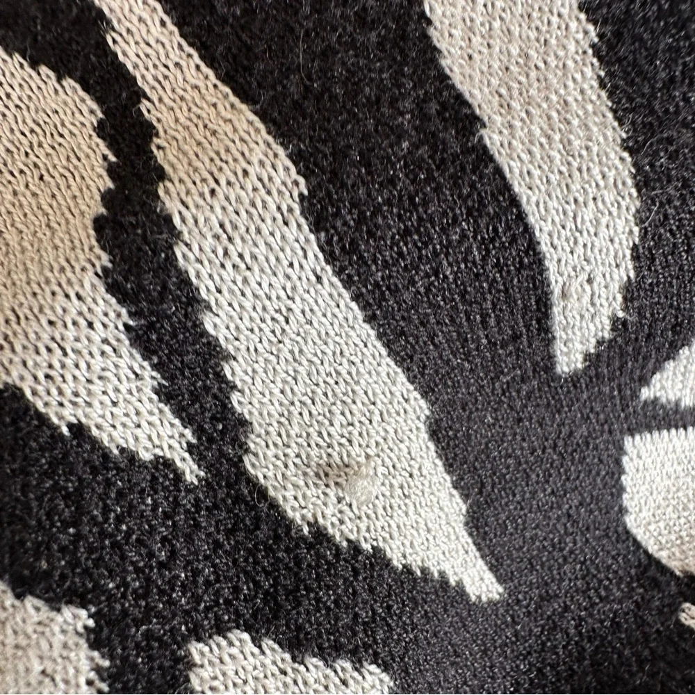 BCBGMaxAzria Abstract Pattern Silk and Wool Blend Sweater Jacket - Picture 13 of 13